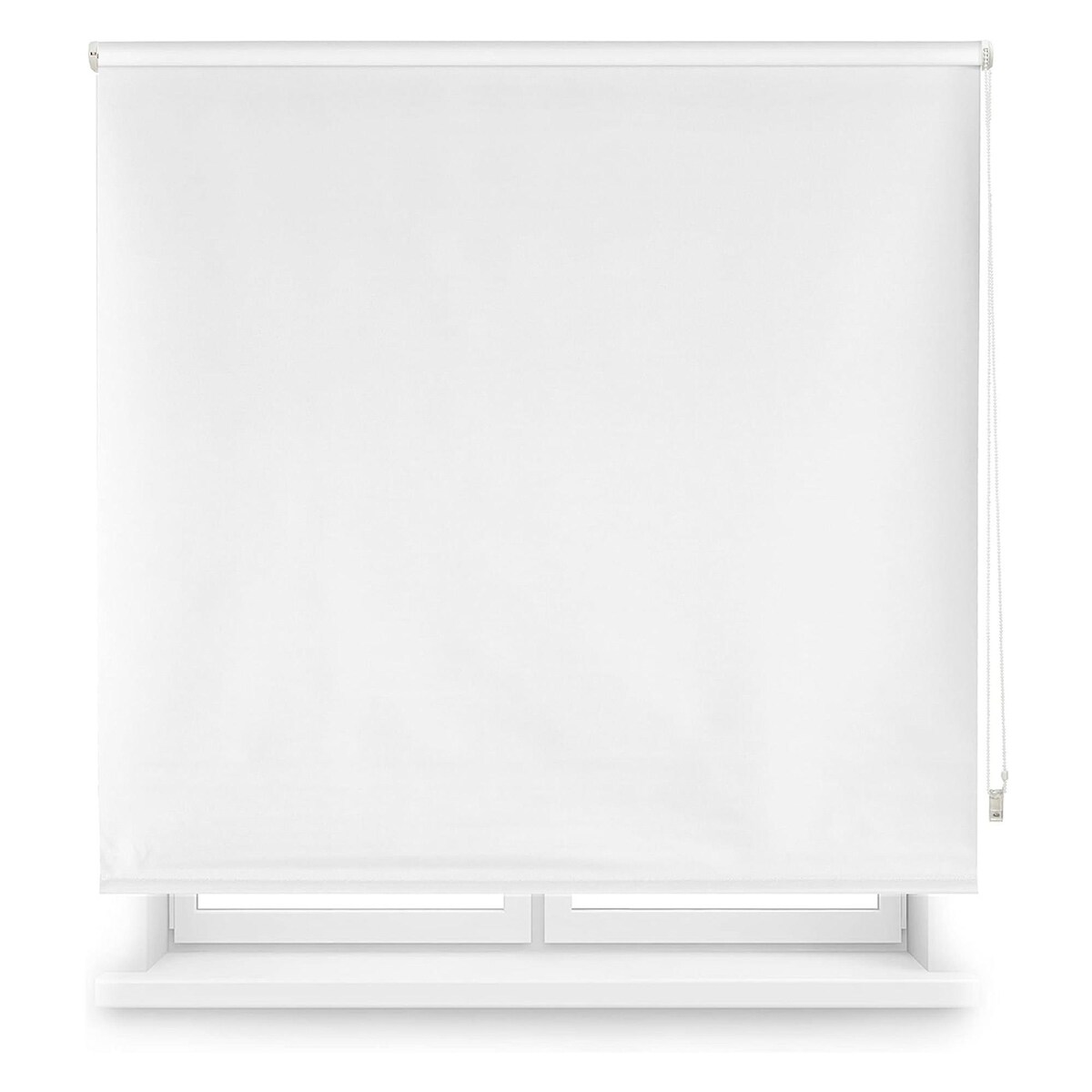 WellHome - Blickdichtes Polyester-Rollo 140 x 180 cm (Breite x Höhe) Cremeweiß Image