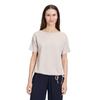 Kurzarmshirt BETTY BARCLAY "Betty Barclay Blusenshirt mit Tunnelzug", Damen, Gr. 40, beige, Jersey, Obermaterial: 75% Polyester, 22% Viskose, 3% Elasthan., casual, figurumspielend normal, U-Boot-Ausschnitt, Kurzarm, Shirts