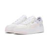 Sneaker PUMA "Carina Street Sneakers Damen", Gr. 40.5, pink (weiß frosty pink alpine snow), Obermaterial: Kuhleder, Synthetik; Futter: Textil, Synthetik; Innensohle: Textil; Laufsohle: Gummi, Schuhe