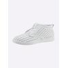 Schnürschuh HEINE, Damen, Gr. 39, weiß, Leder, Glattleder, modisch, Schuhe