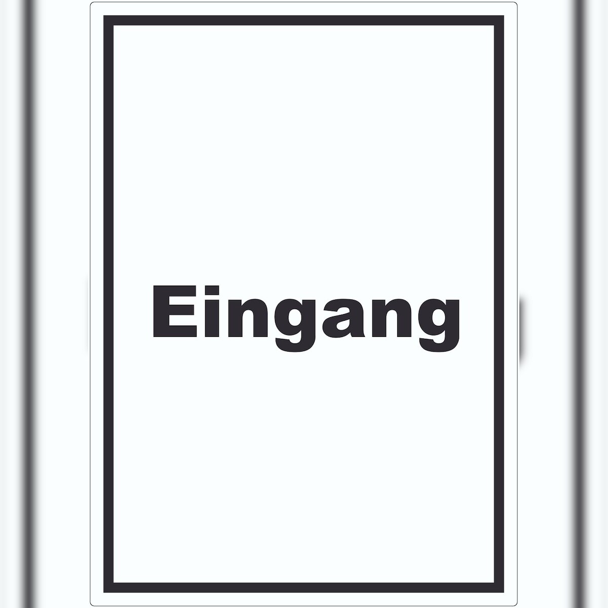 HB-Druck Eingang Aufkleber mit Text Zugang Eintritt hochkant A4 (210x297mm) Image