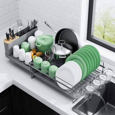 Large Dish Drying Rack - Extendable Dish Rack, Mul...