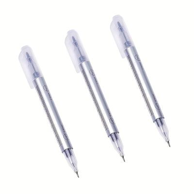 TEMU 3-pack Purple Double-tipped Marking Pens - Vibrant , Precision Tip For Hand-drawn Art & Embroidery, Durable Plastic, No Battery Needed, Portable & , Supplies Image