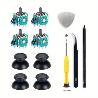 TEMU For Kit, Metal 3d Rocker Head With Screwdriver Tool, Disassembly Accessories For Ps5 3d Joystick Replacement Kit For Playstation 5 , Includes Electronic Components, No Battery