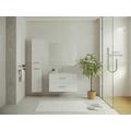 Colonna per bagno sospesa 6 scaffali L30 x P25 x H160 cm Bianco - KAYLA