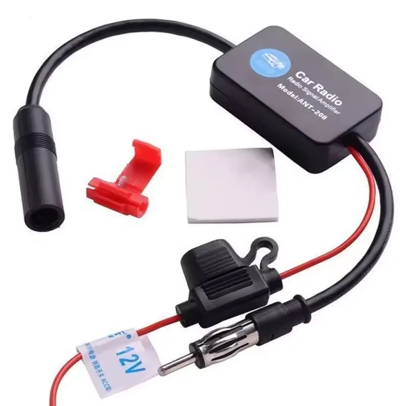 Universal Practical FM Signal Amplifier Anti-interference Car Antenna Radio Universal FM Booster Amp Automobile Parts New