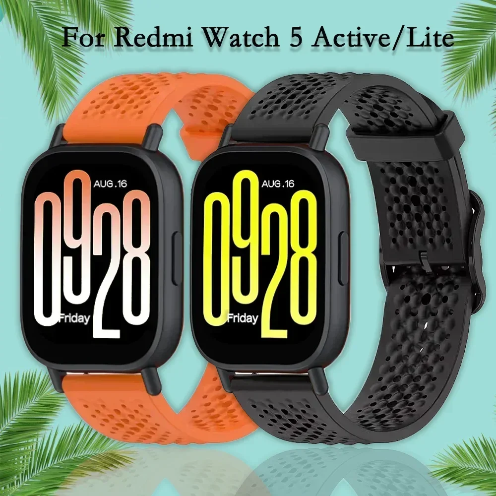 20 mm 22 mm Sport-Silikonarmband für Redmi Watch 5 Active, bequemes Ersatzarmband für Redmi Watch 5 Lite Correa Image