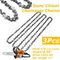 3Pcs/Set 14 Inch Chainsaw Chain Semi Chisel Chainsaw Chain For Stihl MS170 MS180 3/8" LP Pitch 0.050" Gauge 50 Drive Links