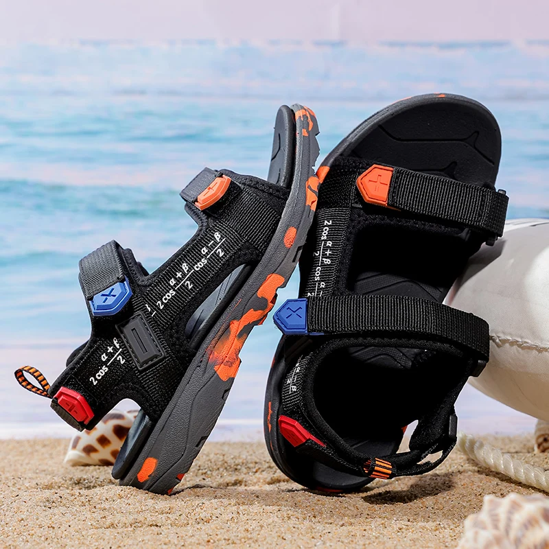 Neue Stil Sommer Kinder Sandalen Mädchen Schuhe Sport Schuhe Kinder Jungen Mode Turnschuhe Nicht-Slip Leichte Strand Sandalen Image