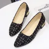 Neue Mode Wohnungen Schuhe Frauen 3cm Absatz rutsch feste Wohnungen Slip auf schwarzen spitzen Zehen lässig Comfort bal Größe 35-42 faulen Freizeit schuhe