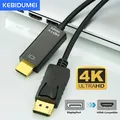 Adattatore compatibile da DisplayPort a HDMI 4K * 2K Convertitore DP a HDMI 1080P Cavo da 1,8 m per proiettore monitor TV PC desktop portatile