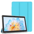 Pritom Tablet PC da 7 pollici, Android 13 Quad Core, 4 GB (2+2 GB virtuale) RAM 32 GB ROM, WiFi, doppia fotocamera, USB C, con custodia in pelle