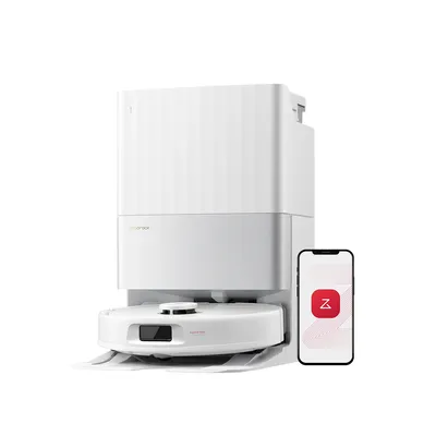 roborock Qrevo S5V Saugroboter mit Wischfunktion&Hebarem Wischmopp, 12.000Pa Saugkraft, Zero-Tangle System, Warmlufttrocknung Image