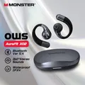 Auricolari Bluetooth 5.4 a conduzione aerea Monster X02 360 ° Suono stereo OWS Cuffie Bluetooth Cuffie wireless sportive a orecchio aperto