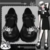 Amy und Michael Kawaii Schuhe JK Style Damen Schwarz Mary Jane Schuhe Mädchen Vintage Plateauschuhe