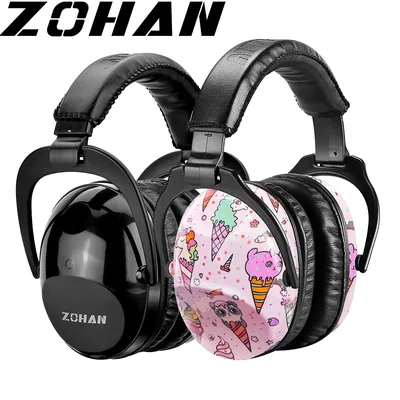 ZOHAN faltbare Kinder-Ohrenschützer zur Geräuschreduzierung, passiver Gehörschutz, Gehörschutz für Autismus, Kinder, Sicherheits-Ohrmuscheln, 25 dB Image