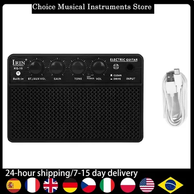 IRIN KG-10 Guitar Amplifier Portable Bluetooth Guitar Amp for Outdoor/Gig/Practice Busking amp with rechargeable battery