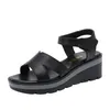 Große Größe 33–43, Plateau-Sandalen, Damenschuhe, Sommer 2022, mittlerer Absatz, Keilsandalen,