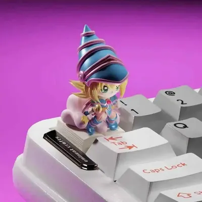 Neuer Cartoon Diy Self Made Yu-Gi-Oh! Black Magician Girl Keycap Dark Magician Girl Mechanische Image