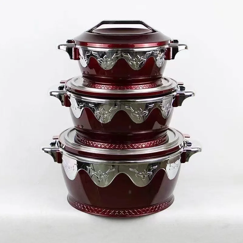 Kochauflagen in Jumbo-Größe, Neuankömmling, große Größe 2,3 l + 4,5 l + 6,5 l, Kochtopf-Set, günstige Speisenwärmer-Sets für den Heimgebrauch Image