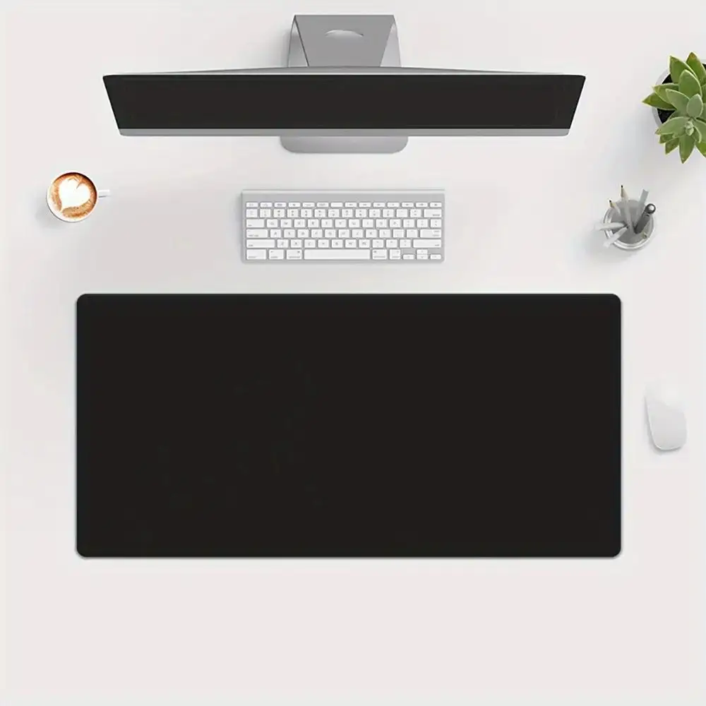XXL Mauspad Schwarz Mousepad Gamer Lager Computer PC Schreibtisch Matte 900X400 Tastatur Anime Büro Teppich Playmat Kawaii Erweiterter Teppich Image
