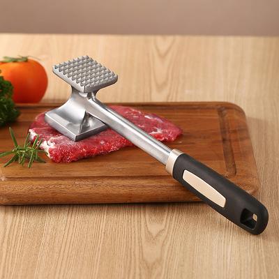 Meat Tenderizer, Dual-side Meat Mallet with Comfortable Grip Handle, Heavy Duty Meat Tenderizer Tool for Tenderizing Steak, Beef, Chicken, Fish and Nuts