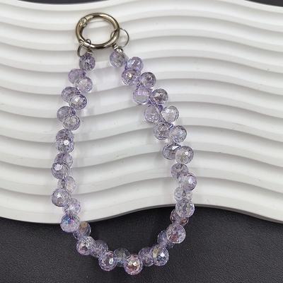 New mobile phone lanyard short water droplet crystal lanyard handmade bead wrist chain watch out for lost accessories