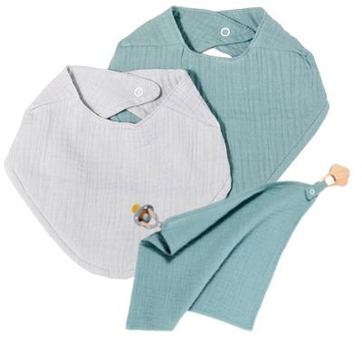 nordic coast company - Lätzchen Mint Schnullertuch Mint Dekoration 3 ct Weiss (54.89 € / 1 ct)