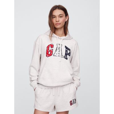 Gap Grey Pullover Relaxed Logo Hoodie