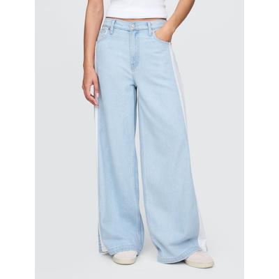 Gap Blue Mid Rise UltraSoft Baggy Jeans