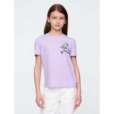 Gap Purple Short Sleeve Crew Neck Graphic T-Shirt (4-13yrs)