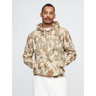 Gap Brown Camo VintageSoft Arch Logo Hoodie