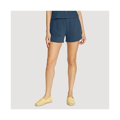 Eddie Bauer Women's Beachy Slub Shorts - Plaid - Size XS