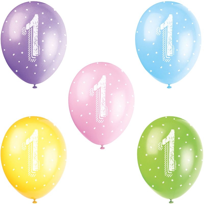 5 Luftballons 1. Geburtstag Image
