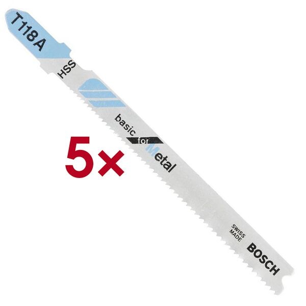BOSCH Stichsägeblätter »T 118 A« 5 Stück Image