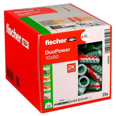 fischer Universaldübel-Sortiment »DuoPower 10x80 2K« 25 Stück Image