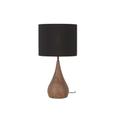 Lampadaire noir/brun Métal ø28cm