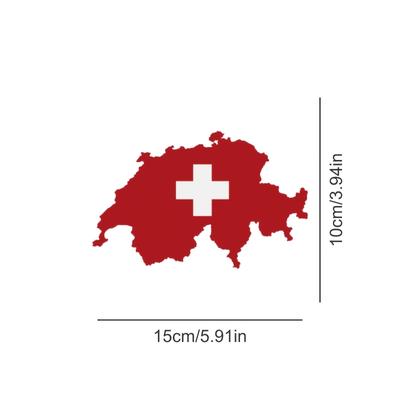 TEMU 1pc Swiss Decal, , , Irregular , Use, For Car Rear, Laptop, , , , Cup, , Guitar, - Accessories Image
