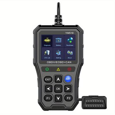 TEMU Check Engine System Code Reader Ym519 Read Vehicle Information Multi-language Fault Code Scanner Battery Tester Code Reader Car Diagnostic Tool