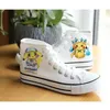 Drop Shipping 2025 neue schwarze Herren-Freizeitschuhe Cartoon Pikachu plus Größe weiße Schuhe