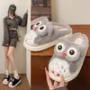 Casual Fluffy Slippers Women Home Cartoon Owl Designer Winter Shoes Ladies Fashion Fuzzy Fur Slides