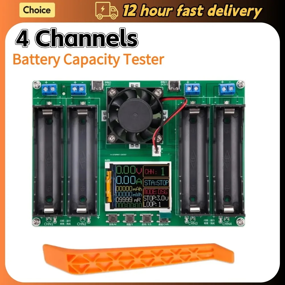 4/1 Kanal Typ-C LCD Display Batterie Kapazität Tester MAh Lithium Digital Batterie Detektor Modul Für 18650 Batterie tester Image