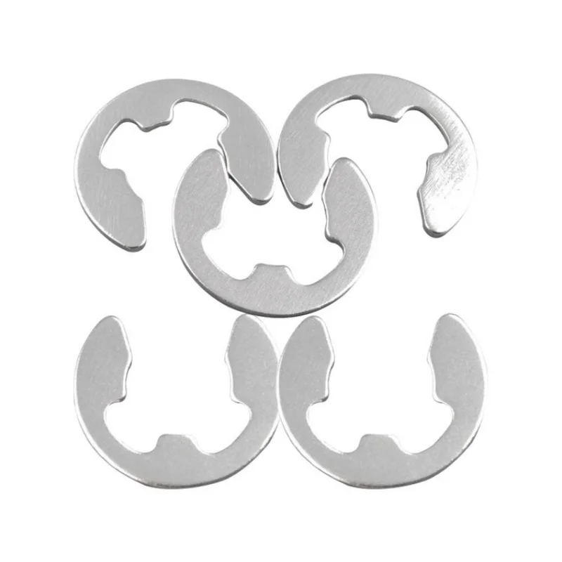 10 Stück offener Sicherungsring aus Edelstahl 304, E-Typ, offener Klemmsicherungsring, φ 1,2- φ15 Sicherungsring Image