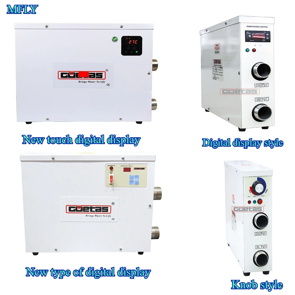 New5.5-18KW 220V/380V Pool Heizung Elektrische Schwimmbad Heizung SPA Touchscreen Smart Thermostat Heizung Schwimmbad Image