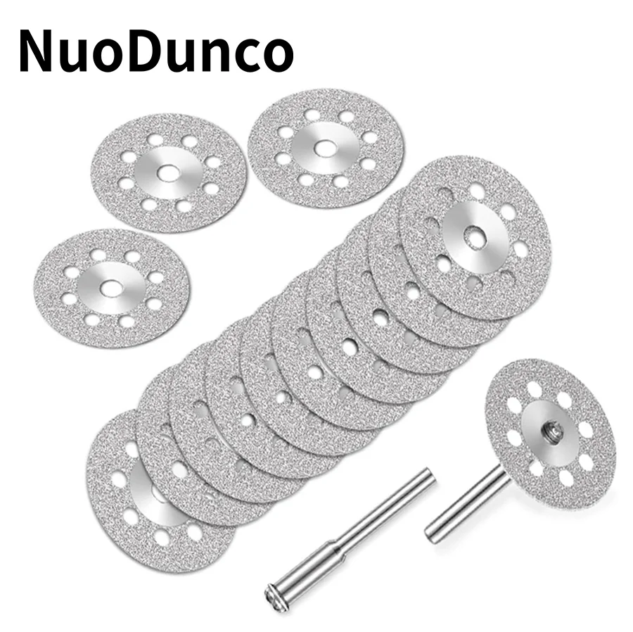 12Pcs 22mm Trennscheibe Kreissäge Klinge Galvani Diamant Schneiden Klinge für Dremel Dreh Werkzeug DIY Werkzeuge Zubehör Image