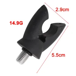 1x Support de canne à pêche carpe pêche caoutchouc bout à bout repose-canne tête pince poignées antidérapant Support pour mât coupe-vent canne de Support pour mât de mer