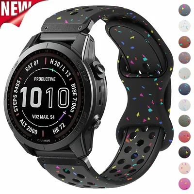 22/26 mm Band für Garmin-Uhr Fenix 8/5X/6X/7x/Tactix7pro Silikon-Uhrenarmband QuickFit Metallanschluss Forerunner 945 Armband Image