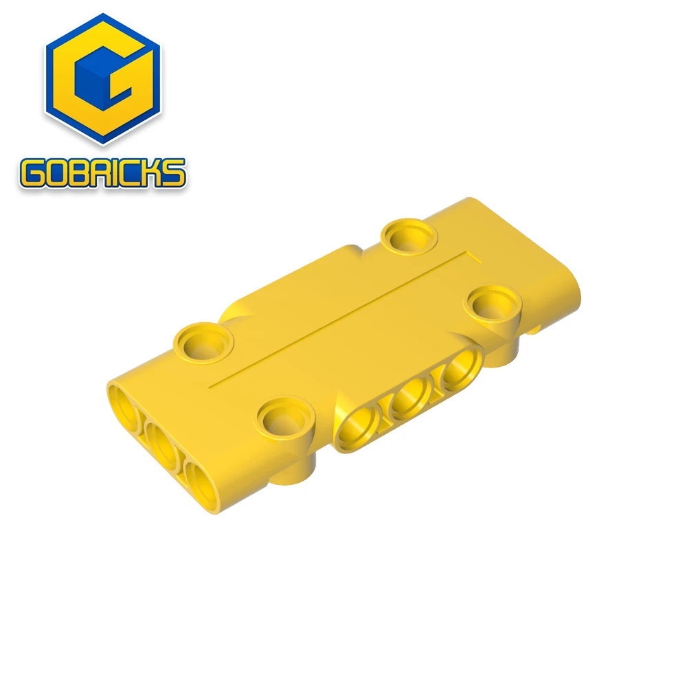 Bausteine baut Gobricks GDS-2047 technisches Panel 3 x 7 x 1, kompatibel mit Lego 71709 Kinderspielzeug zusammen Image