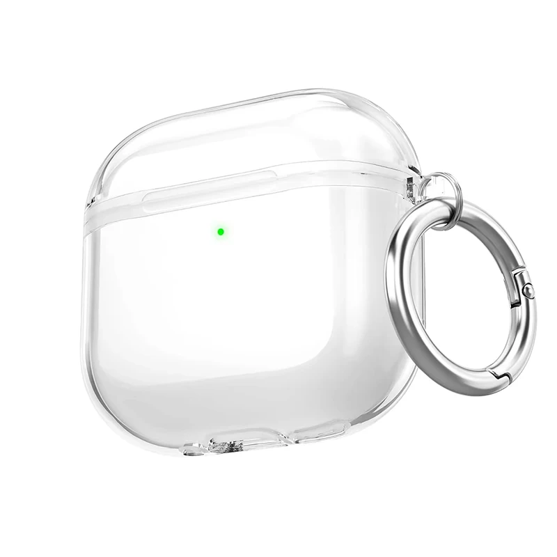 Weiche transparente TPU-Hülle für Airpods 4, Kopfhörerhülle mit hängenden Ohren, Anti-Fall-Schutzhülle für Airpods-Kopfhörer-Zubehör Image