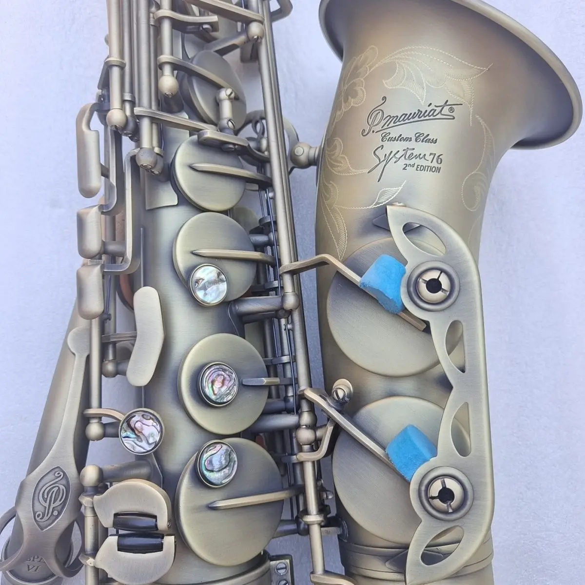 Hochwertiges Altsaxophon P.Mauriat System-76 Antikes Kupfer Simulation E-flat 76 Professionelles Altsaxophon-Musikinstrument Image